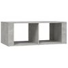 Mesa De Centro Madera Contrachapada Gris Hormigón 100x50x36 Cm Vidaxl