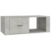 Mesa De Centro Madera Contrachapada Gris Hormigón 100x50,5x35cm Vidaxl