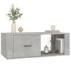 Mesa De Centro Madera Contrachapada Gris Hormigón 100x50,5x35cm Vidaxl