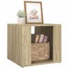 Mesita De Noche Madera Contrachapada Roble Sonoma 41x40x36 Cm Vidaxl