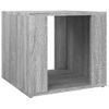 Mesita De Noche Madera Contrachapada Gris Sonoma 41x40x36 Cm Vidaxl