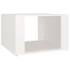 Mesita De Noche Madera Contrachapada Blanco 57x55x36 Cm Vidaxl