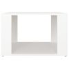 Mesita De Noche Madera Contrachapada Blanco 57x55x36 Cm Vidaxl