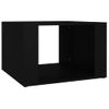 Mesita De Noche Madera Contrachapada Negro 57x55x36 Cm Vidaxl