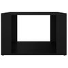 Mesita De Noche Madera Contrachapada Negro 57x55x36 Cm Vidaxl