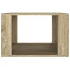 Mesita De Noche Madera Contrachapada Roble Sonoma 57x55x36 Cm Vidaxl