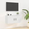 Mueble Para Tv De Pared Blanco 80x34,5x40 Cm Vidaxl