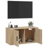 Mueble Para Tv De Pared Roble Sonoma 80x34,5x40 Cm Vidaxl