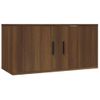 Mueble Para Tv De Pared Roble Marrón 80x34,5x40 Cm Vidaxl