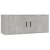 Mueble Para Tv De Pared Gris Hormigón 100x34,5x40 Cm Vidaxl