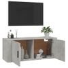 Mueble Para Tv De Pared Gris Hormigón 100x34,5x40 Cm Vidaxl