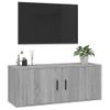 Mueble Para Tv De Pared Gris Sonoma 100x34,5x40 Cm Vidaxl