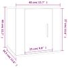 Muebles Para Tv De Pared 2 Uds Blanco 40x34,5x40 Cm Vidaxl