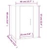 Muebles Para Tv De Pared 2 Uds Blanco 40x34,5x60 Cm Vidaxl