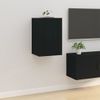 Mueble Para Tv De Pared Negro 40x34,5x60 Cm Vidaxl