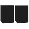 Muebles Para Tv De Pared 2 Uds Negro 40x34,5x60 Cm Vidaxl