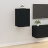 Muebles Para Tv De Pared 2 Uds Negro 40x34,5x60 Cm Vidaxl