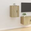 Mueble Para Tv De Pared Roble Sonoma 40x34,5x60 Cm Vidaxl