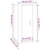 Mueble Para Tv De Pared Blanco 40x34,5x80 Cm Vidaxl