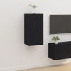 Mueble Para Tv De Pared Negro 40x34,5x80 Cm Vidaxl