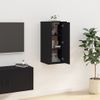 Mueble Para Tv De Pared Negro 40x34,5x80 Cm Vidaxl