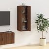 Mueble Para Tv De Pared Roble Marrón 40x34,5x100 Cm Vidaxl