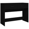 Mesa Consola Madera Contrachapada Negro 100x39x75 Cm Vidaxl