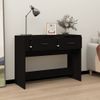 Mesa Consola Madera Contrachapada Negro 100x39x75 Cm Vidaxl