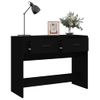 Mesa Consola Madera Contrachapada Negro 100x39x75 Cm Vidaxl