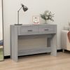 Mesa Consola Madera Contrachapada Gris Sonoma 100x39x75 Cm Vidaxl