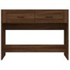 Mesa Consola Madera Contrachapada Roble Marrón 100x39x75 Cm Vidaxl