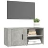 Mueble Para Tv Madera Contrachapada Gris Hormigón 80x31,5x36 Cm Vidaxl