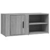 Mueble Para Tv Madera Contrachapada Gris Sonoma 80x31,5x36 Cm Vidaxl