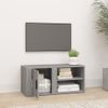 Mueble Para Tv Madera Contrachapada Gris Sonoma 80x31,5x36 Cm Vidaxl