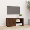 Mueble Para Tv Madera Contrachapada Roble Marrón 80x31,5x36 Cm Vidaxl