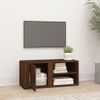 Mueble Para Tv Madera Contrachapada Roble Marrón 80x31,5x36 Cm Vidaxl