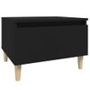 Mesa Auxiliar De Madera Contrachapada Negro 50x46x35 Cm Vidaxl