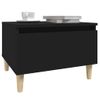 Mesa Auxiliar De Madera Contrachapada Negro 50x46x35 Cm Vidaxl