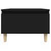 Mesa Auxiliar De Madera Contrachapada Negro 50x46x35 Cm Vidaxl