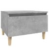 Mesa Auxiliar De Madera Contrachapada Gris Hormigón 50x46x35 Cm Vidaxl