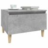 Mesa Auxiliar De Madera Contrachapada Gris Hormigón 50x46x35 Cm Vidaxl