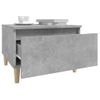 Mesa Auxiliar De Madera Contrachapada Gris Hormigón 50x46x35 Cm Vidaxl