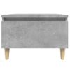 Mesa Auxiliar De Madera Contrachapada Gris Hormigón 50x46x35 Cm Vidaxl