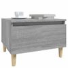 Mesa Auxiliar Madera Contrachapada Gris Sonoma 50x46x35 Cm Vidaxl