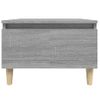 Mesa Auxiliar Madera Contrachapada Gris Sonoma 50x46x35 Cm Vidaxl