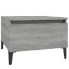 Mesa Auxiliar Madera Contrachapada Gris Sonoma 50x46x35 Cm Vidaxl