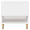 Mesitas De Noche 2 Uds Madera Contrachapada Blanco 50x46x50 Cm Vidaxl