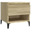 Mesa Auxiliar Madera Contrachapada Roble Sonoma 50x46x50 Cm Vidaxl