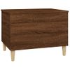 Mesa De Centro Madera Contrachapada Roble Marrón 60x44,5x45 Cm Vidaxl