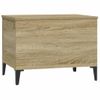 Mesa De Centro Madera Contrachapada Roble Sonoma 60x44,5x45 Cm Vidaxl